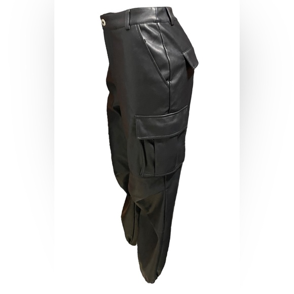 7 For All Mankind Vegan Leather Cargos - Picture 3 of 10